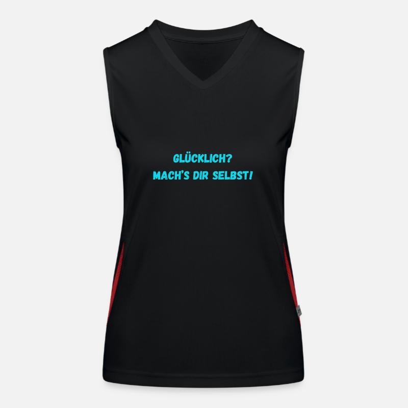 Glücklich Mach s dir selbst Funktionelles Kontrast-Tank Top für Frauen