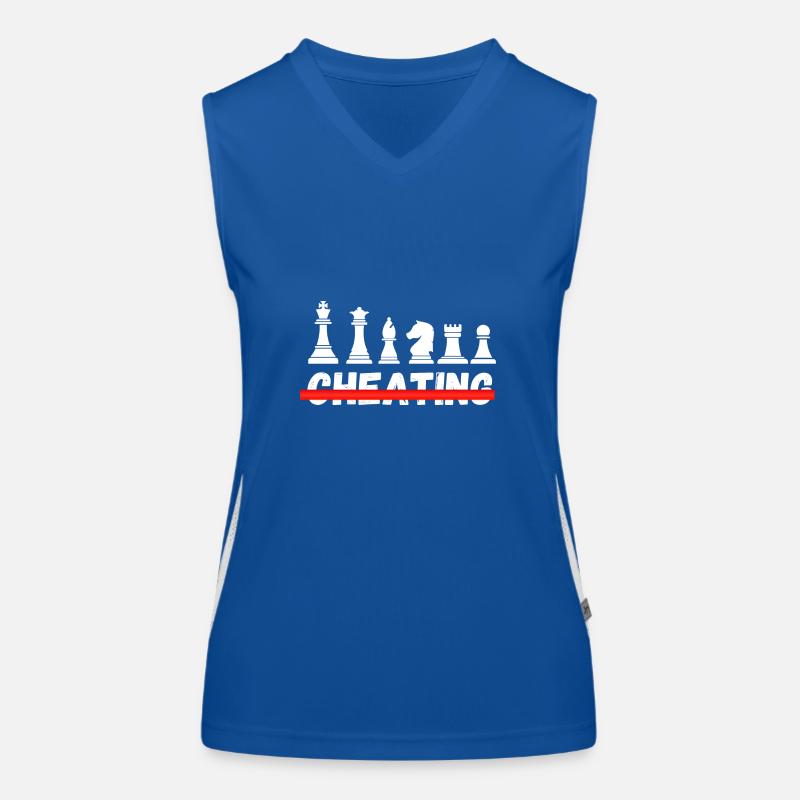 Schach Trend Chess Cheating Meme Queens Gambit Débardeur respirant contrasté Femme
