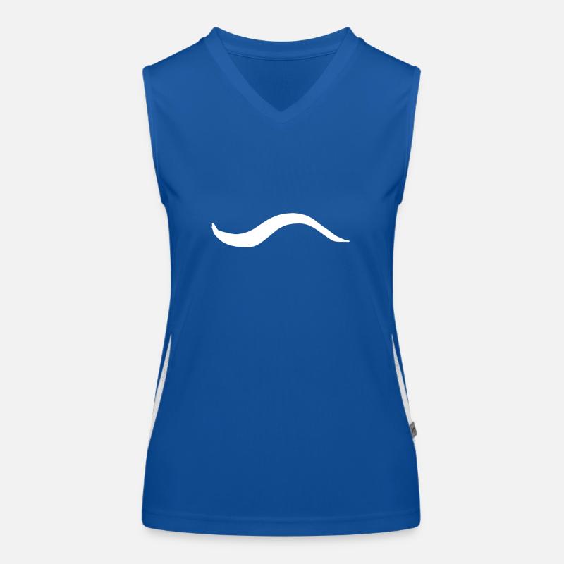 Wave Line Icon Women's Functional Contrast Tank Top