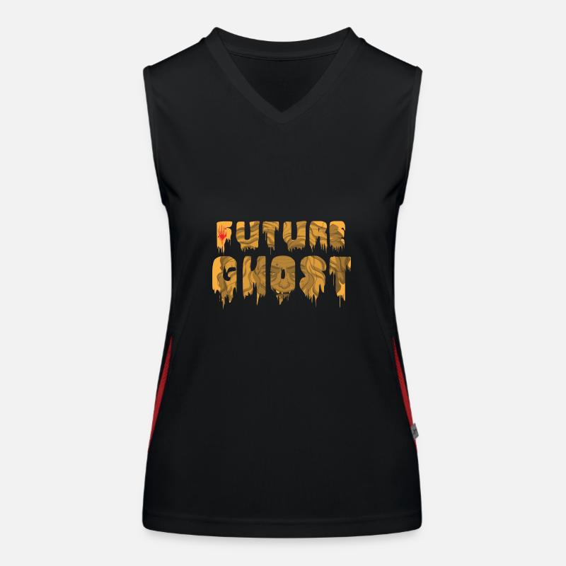 future ghost halloween ghosts Women's Functional Contrast Tank Top