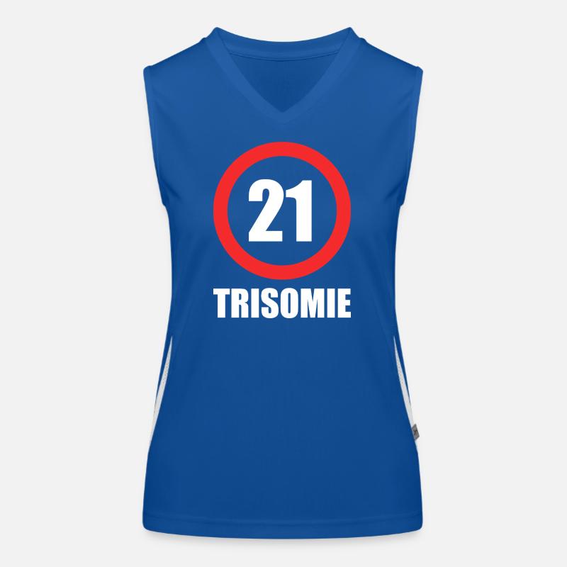 Downsyndrom Funktionelles Kontrast-Tank Top für Frauen