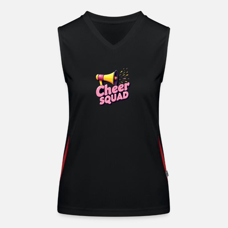 Cheerleading Cheer Squad Speaker Art Women's Functional Contrast Tank Top