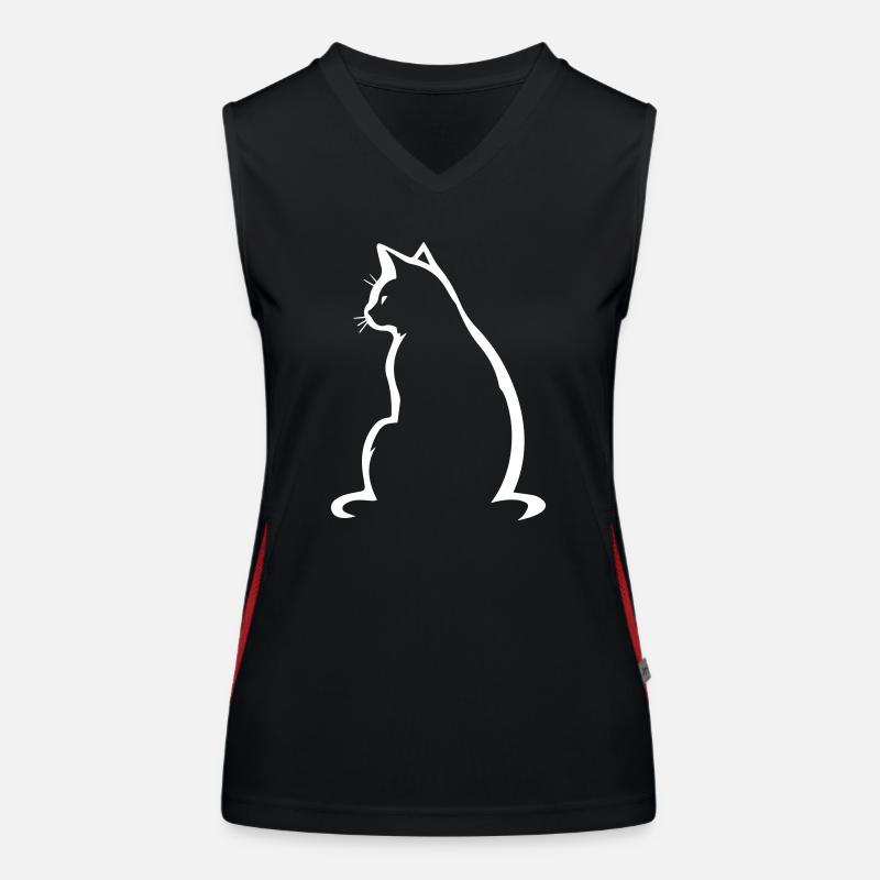 Chat Débardeur respirant contrasté Femme