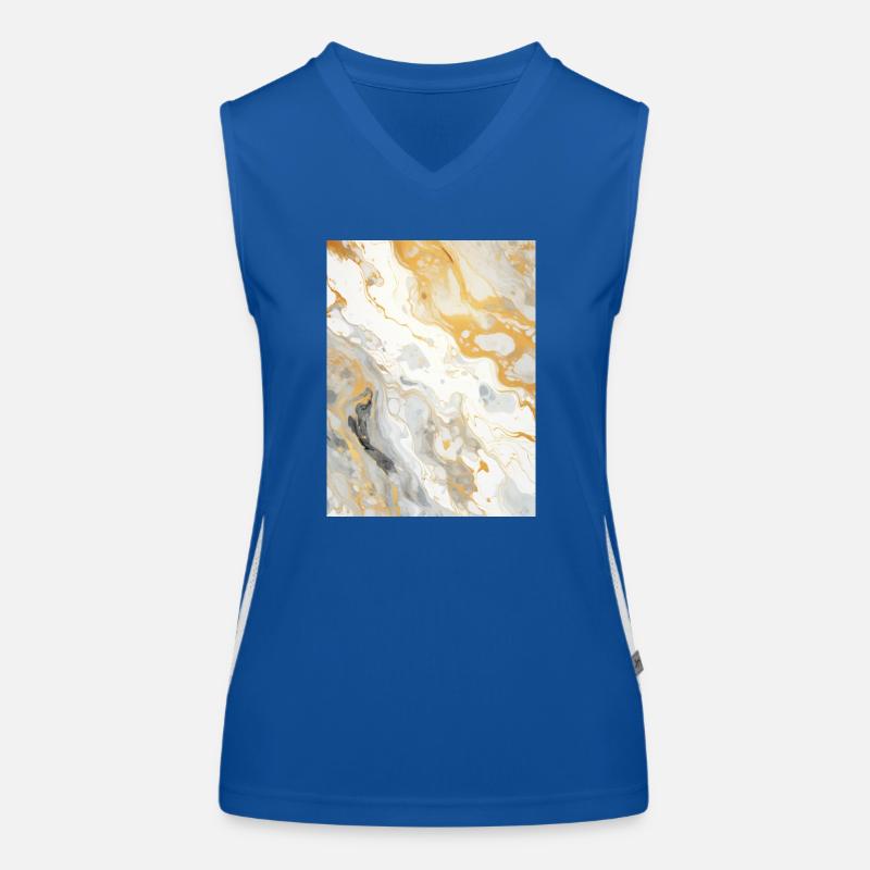 Marmor Stein Funktionelles Kontrast-Tank Top für Frauen