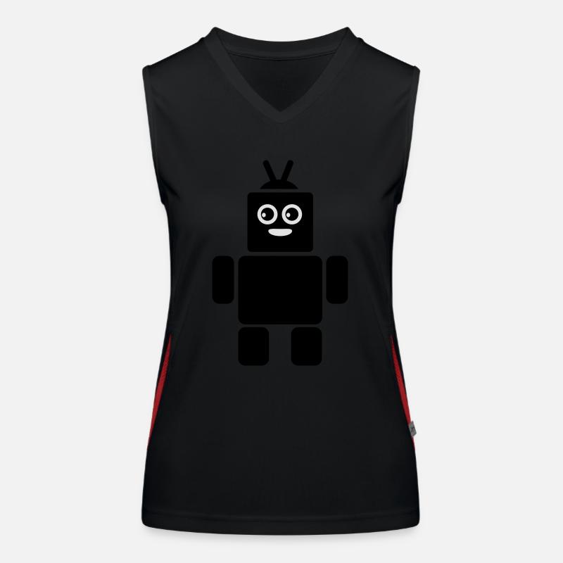 robot Women's Functional Contrast Tank Top