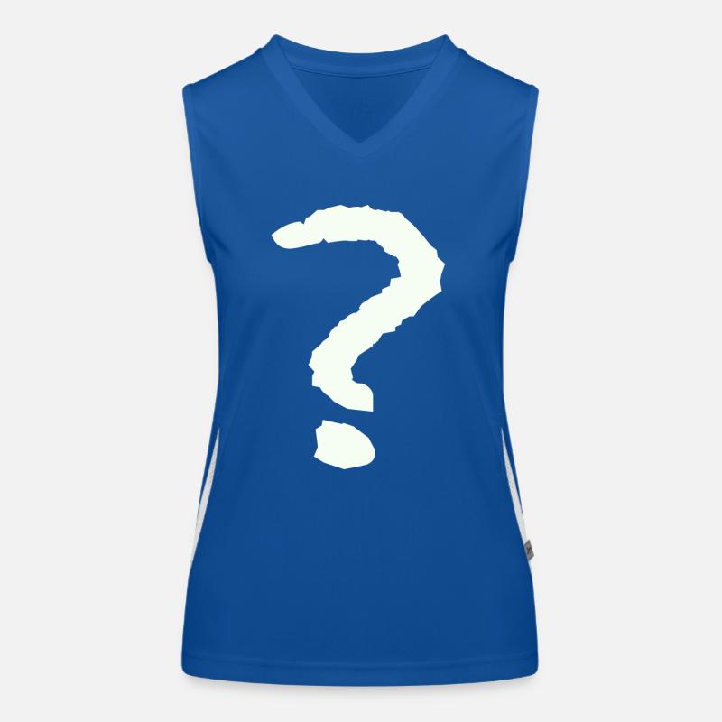 question mark Women's Functional Contrast Tank Top