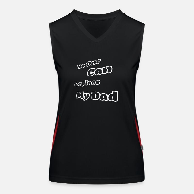 No one can replace my dad Women's Functional Contrast Tank Top