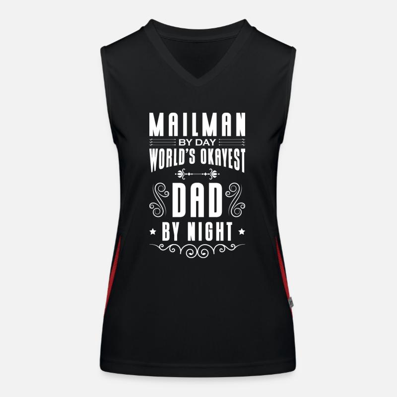 Postman Letter Deliverer Letter Women's Functional Contrast Tank Top