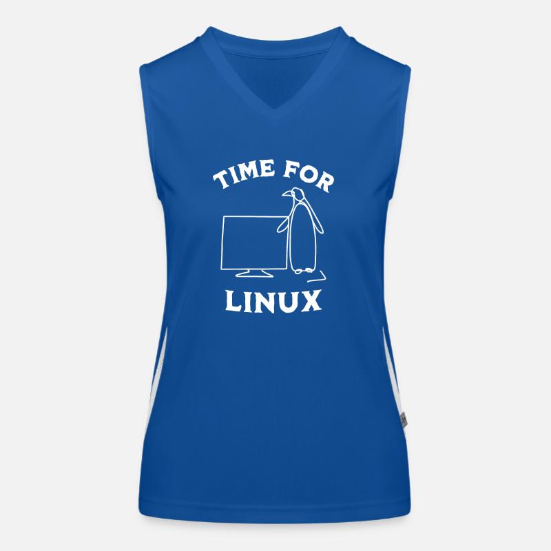 Zeit für Linux und Open-Source-Software Funktionelles Kontrast-Tank Top für Frauen
