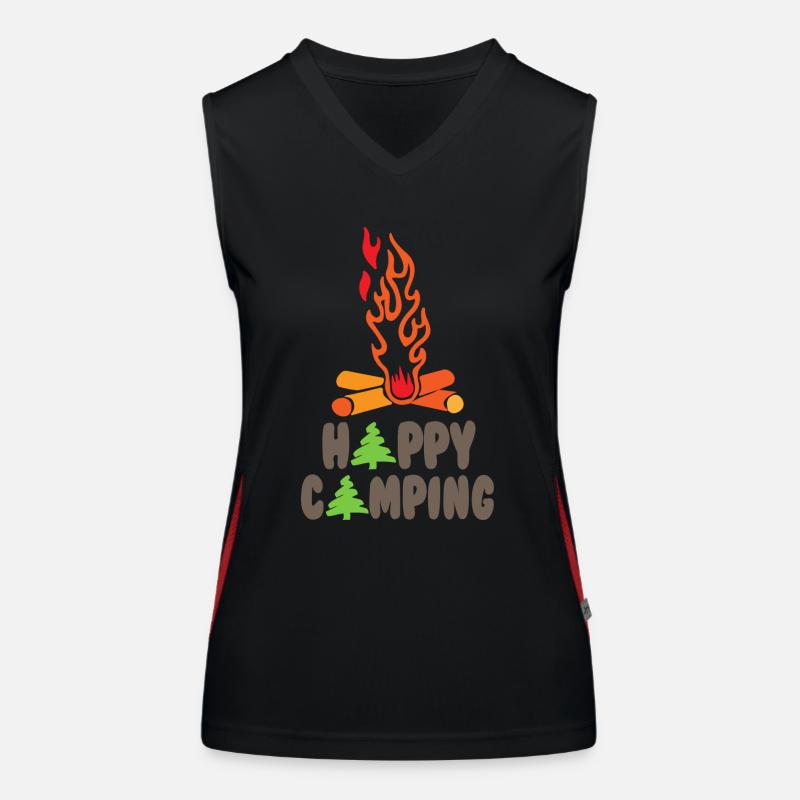 Feu de camping Débardeur respirant contrasté Femme