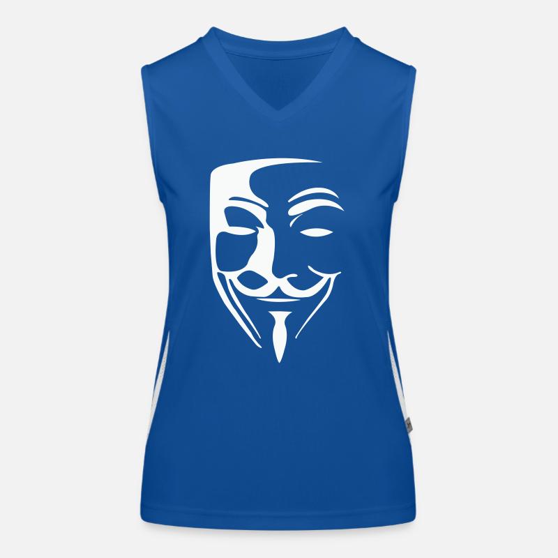Masque anonyme Débardeur respirant contrasté Femme