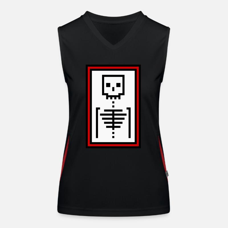 Knochen Funktionelles Kontrast-Tank Top für Frauen