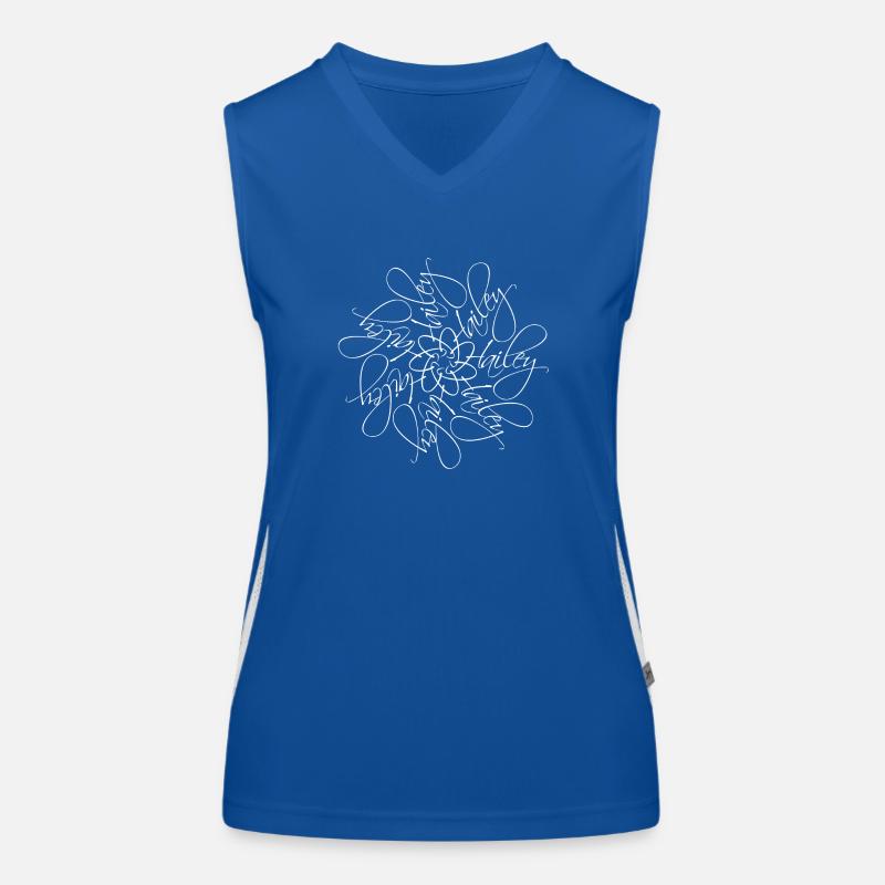 Hailey Name Namensmandala Funktionelles Kontrast-Tank Top für Frauen