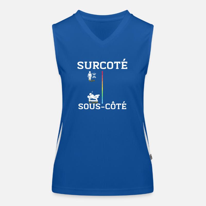 Surcoté Gym Sous côté Canapé Débardeur respirant contrasté Femme