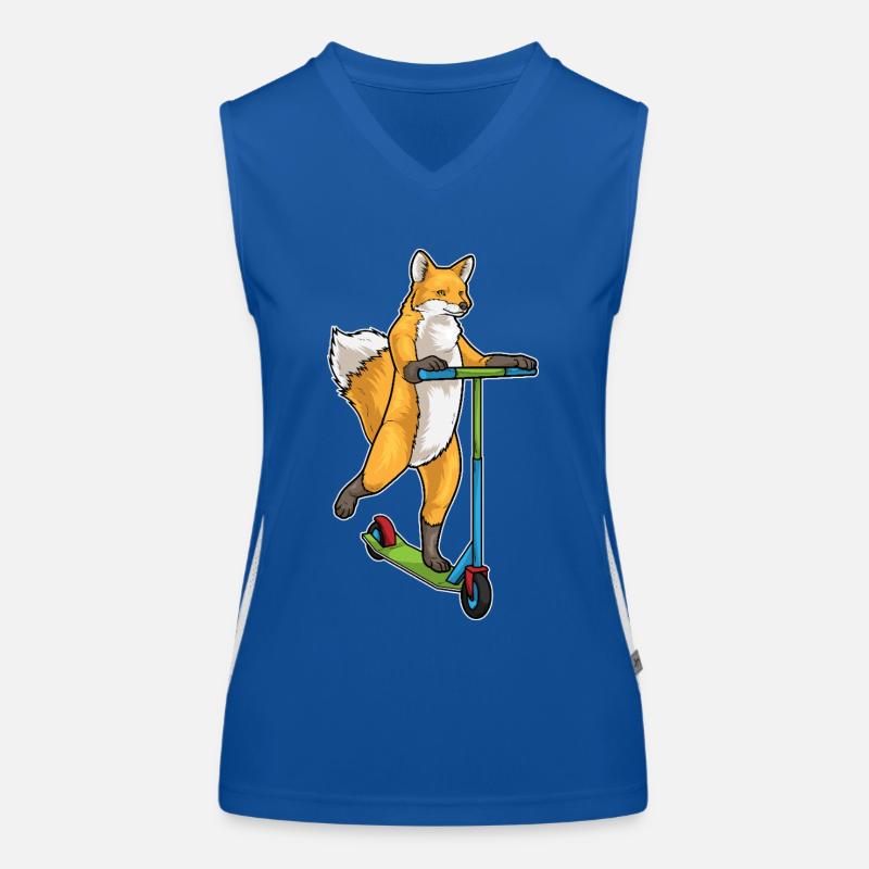 Fuchs Scooter Funktionelles Kontrast-Tank Top für Frauen