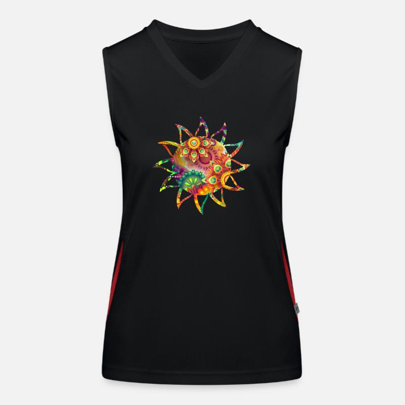 Sonne Funktionelles Kontrast-Tank Top für Frauen