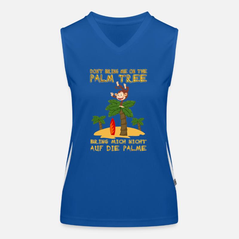 Don't bring me on the palm tree. Auf Palme bringen Funktionelles Kontrast-Tank Top für Frauen