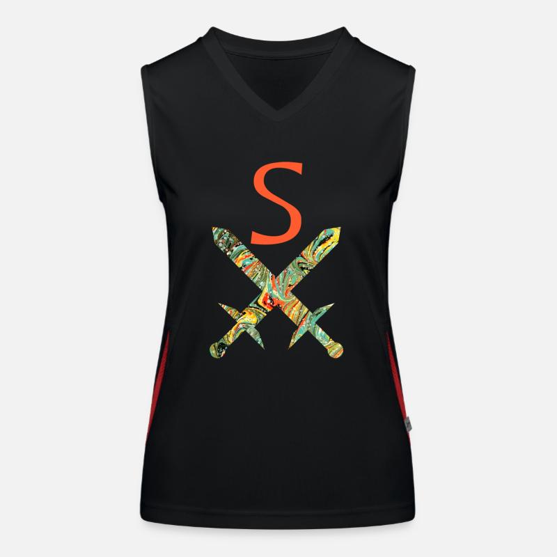 Crossed swords E 200 S Women's Functional Contrast Tank Top