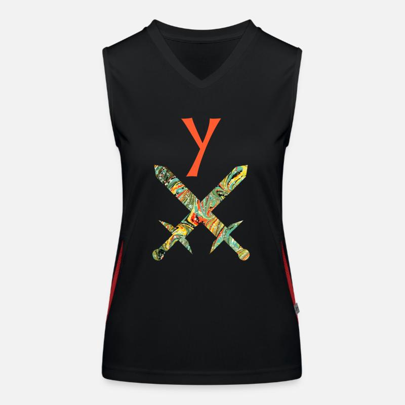 Crossed swords E 200 y Women's Functional Contrast Tank Top