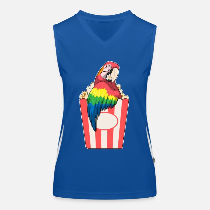 Parrot Popcorn Women's Functional Contrast Tank Top