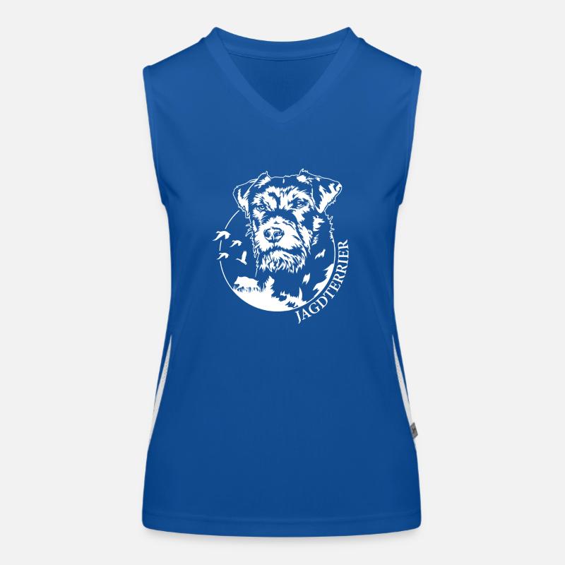 Jagdterrier Jagdhunde Jagdhund Hunde Wilsigns Funktionelles Kontrast-Tank Top für Frauen