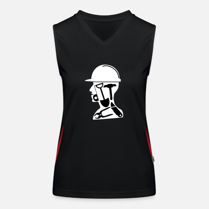 Construction worker Women's Functional Contrast Tank Top