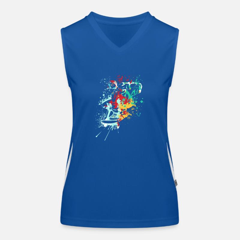 Splash skater Skateboard Funktionelles Kontrast-Tank Top für Frauen