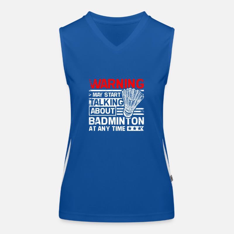 Start talking about Badminton Funktionelles Kontrast-Tank Top für Frauen
