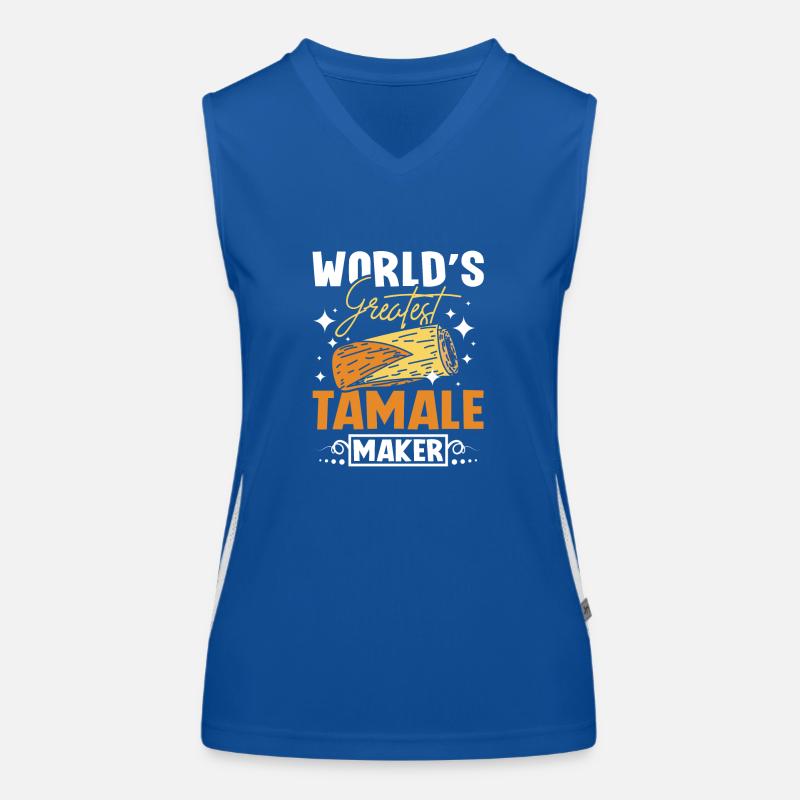 World's greatest tamale maker Funktionelles Kontrast-Tank Top für Frauen