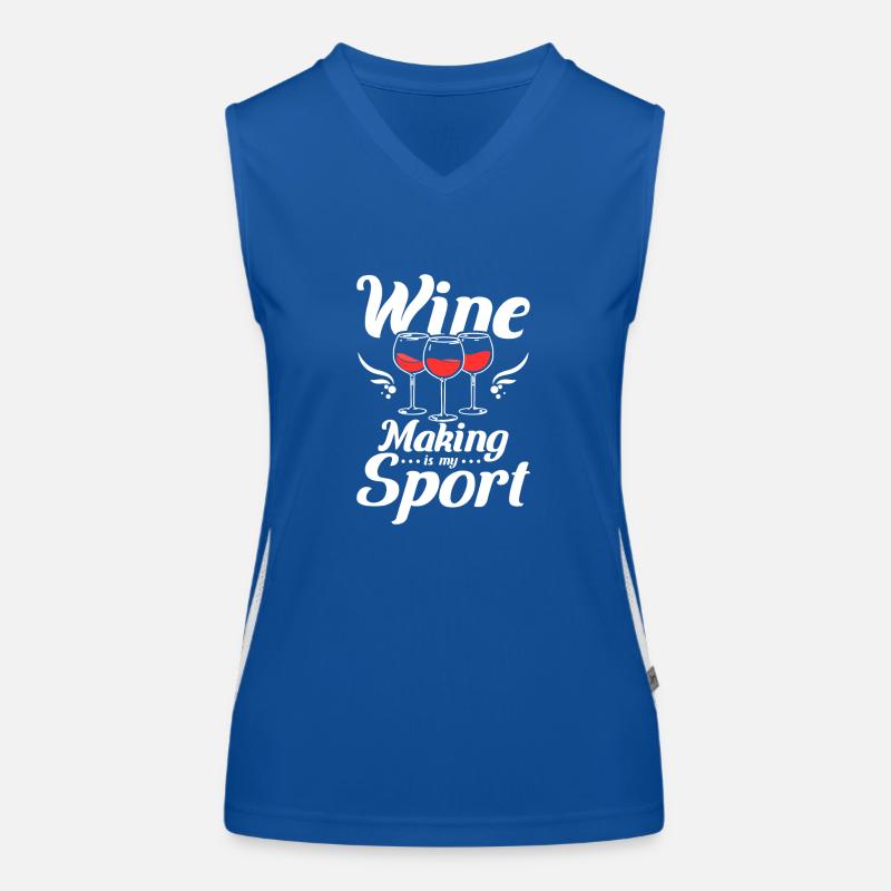 La vinification, c’est mon sport Débardeur respirant contrasté Femme