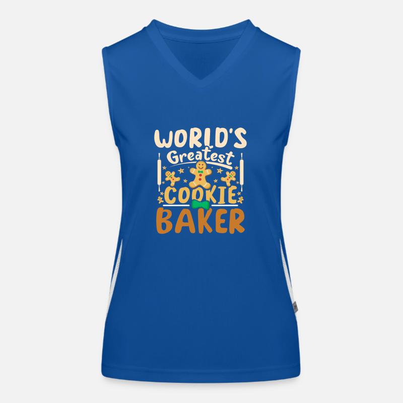 World's greatest christmas cookie baker Women's Functional Contrast Tank Top