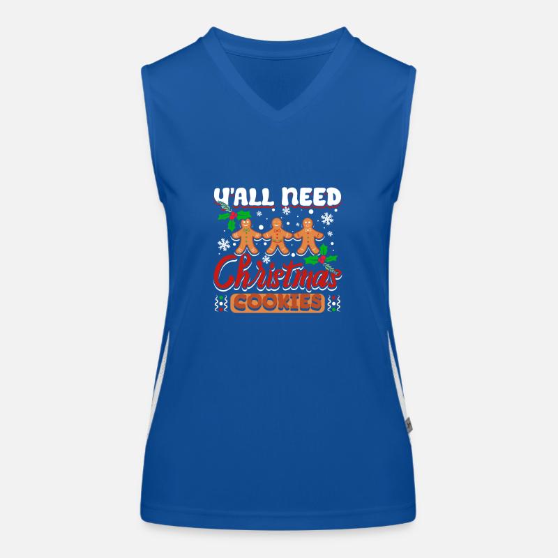 Vous avez tous besoin de biscuits de Noël Débardeur respirant contrasté Femme