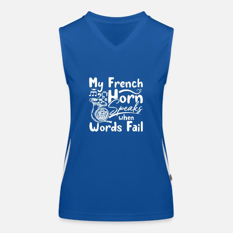 Mon cor parle quand les mots manquent Débardeur respirant contrasté Femme