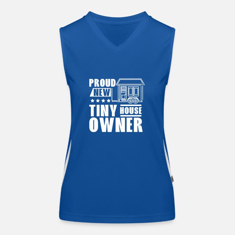 Proud new tiny house owner Women's Functional Contrast Tank Top