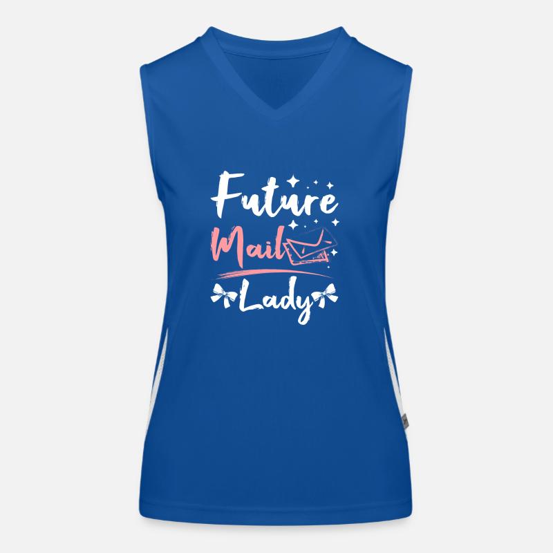 Future mail lady Funktionelles Kontrast-Tank Top für Frauen