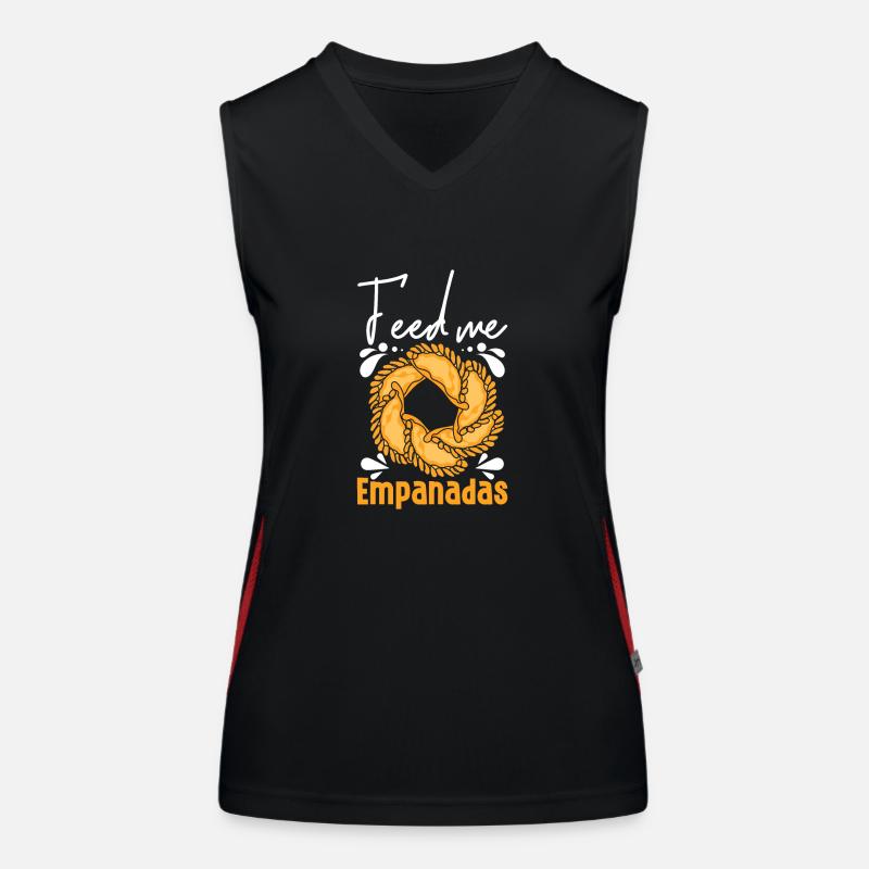 Feed me Empanadas Funktionelles Kontrast-Tank Top für Frauen