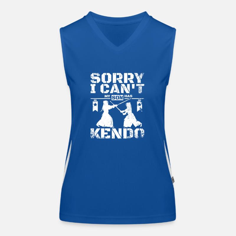 Sorry I can't my son has Kendo Funktionelles Kontrast-Tank Top für Frauen