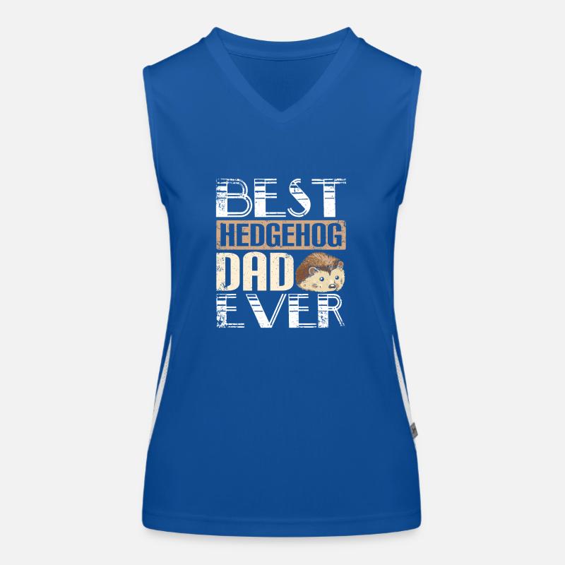 Best hedgehog dad ever Women's Functional Contrast Tank Top