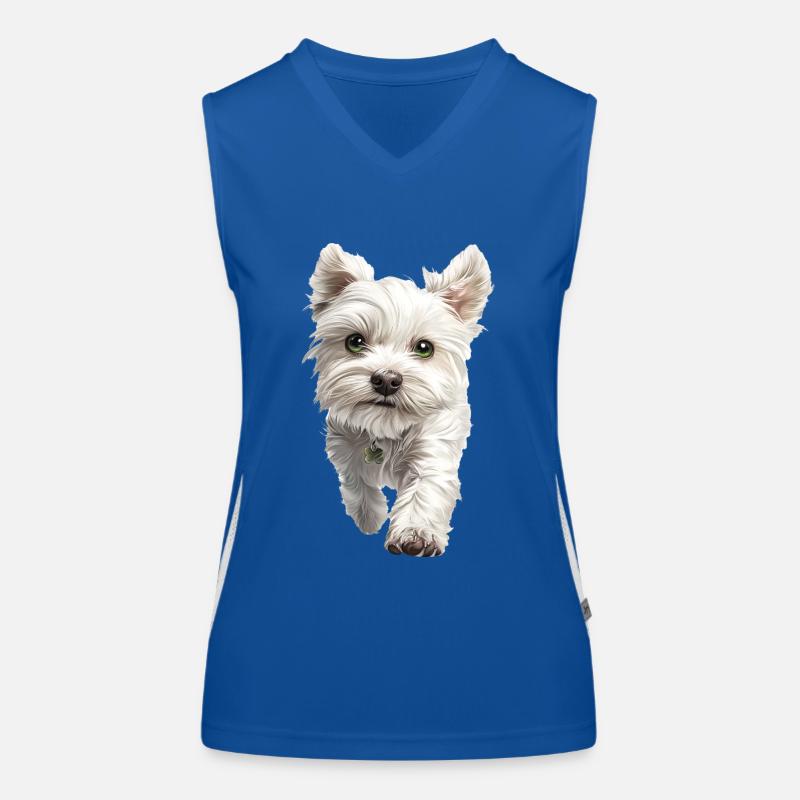 Maltesisch Funktionelles Kontrast-Tank Top für Frauen