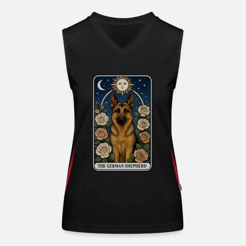 Deutscher Schäferhund Funktionelles Kontrast-Tank Top für Frauen