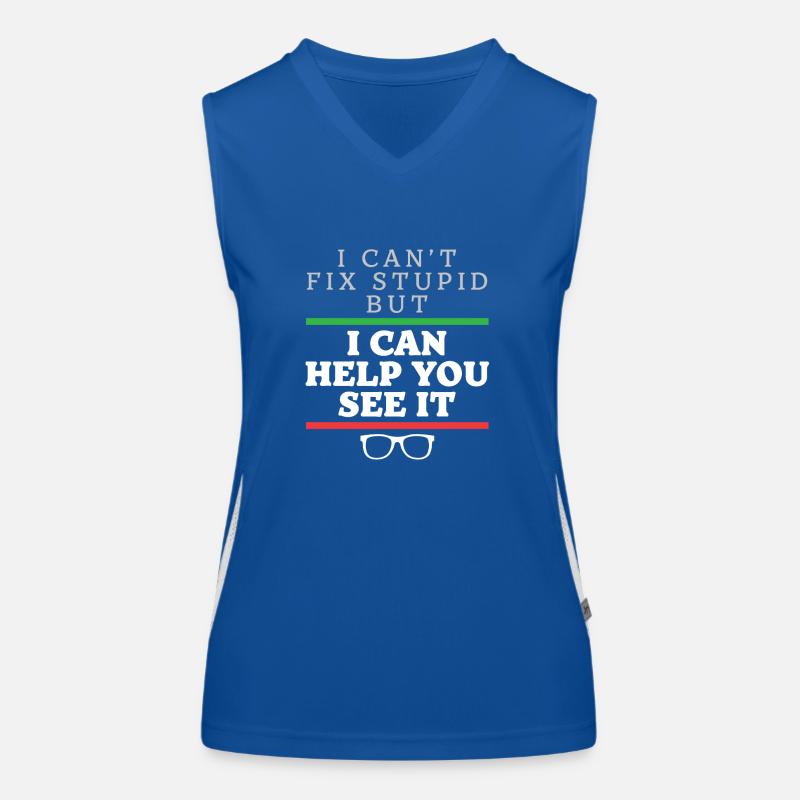 Optometrist Optometry Ophthalmologist Funny Funktionelles Kontrast-Tank Top für Frauen