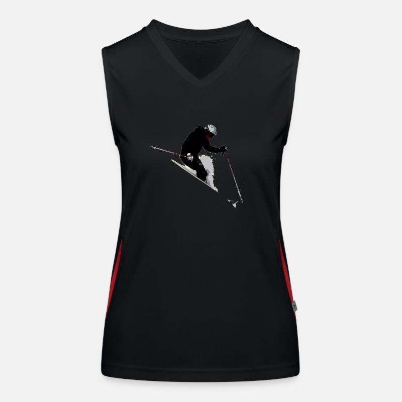 Powder Ski Funktionelles Kontrast-Tank Top für Frauen