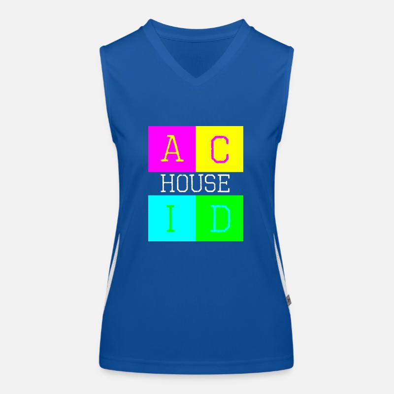 Acid house d Women's Functional Contrast Tank Top