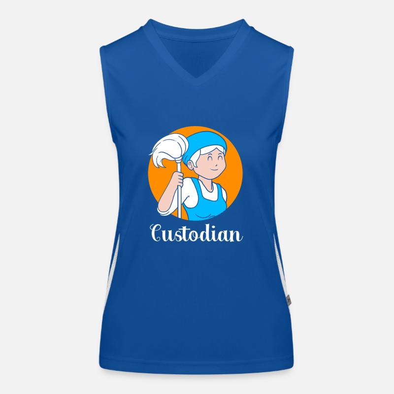 Schulhausmeister Funktionelles Kontrast-Tank Top für Frauen