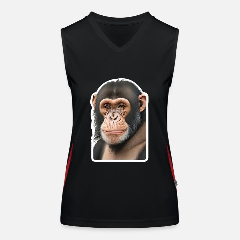 Chimpanzé Débardeur respirant contrasté Femme