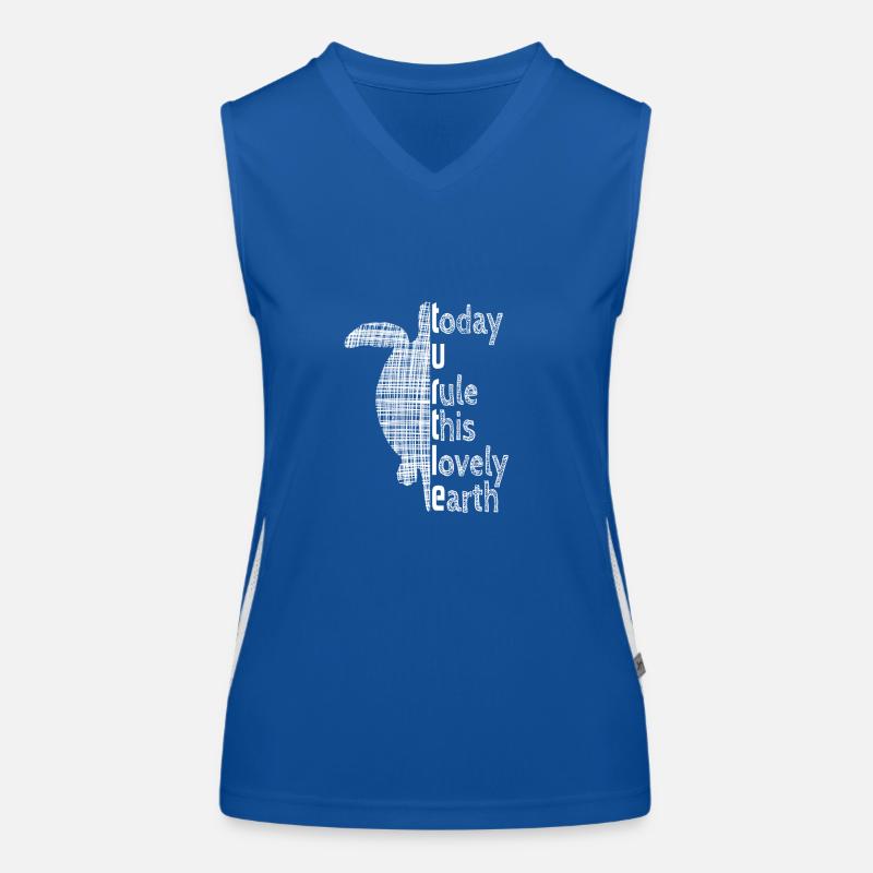 Turtle Funktionelles Kontrast-Tank Top für Frauen