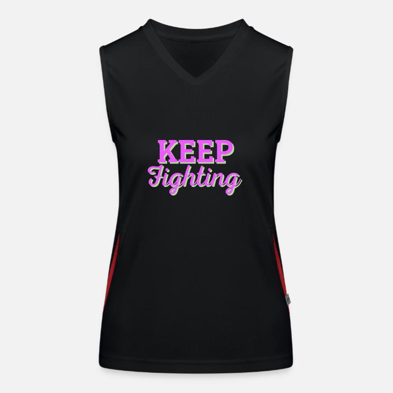 Keep Fighting Women's Functional Contrast Tank Top