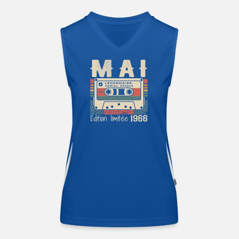 Mai 1966 Débardeur respirant contrasté Femme