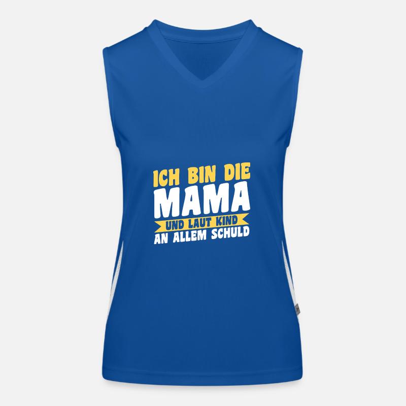 Mutter Team Mama Funktionelles Kontrast-Tank Top für Frauen