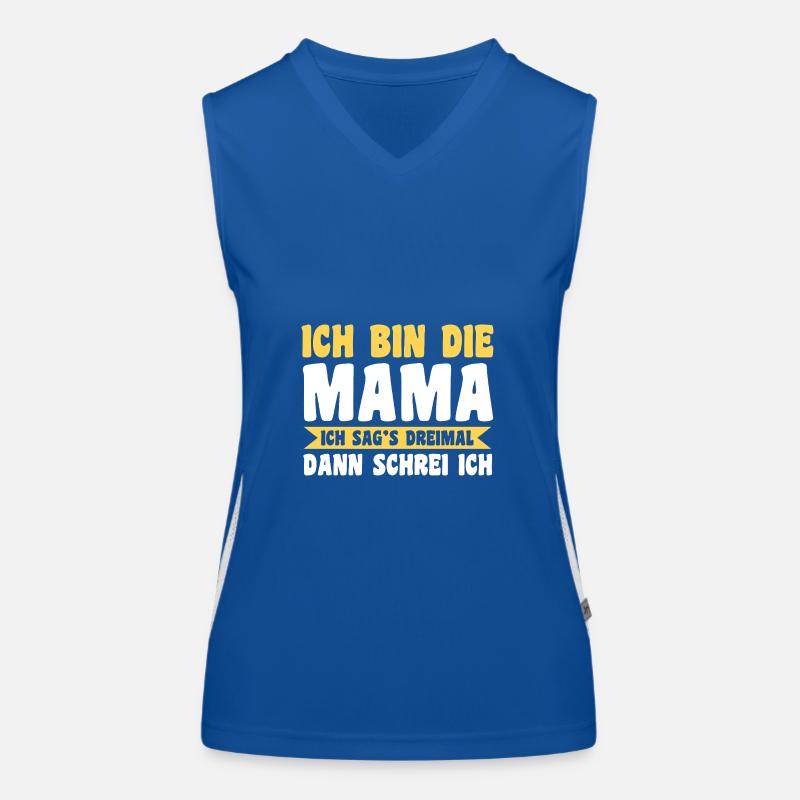 Mutter Team Mama Funktionelles Kontrast-Tank Top für Frauen
